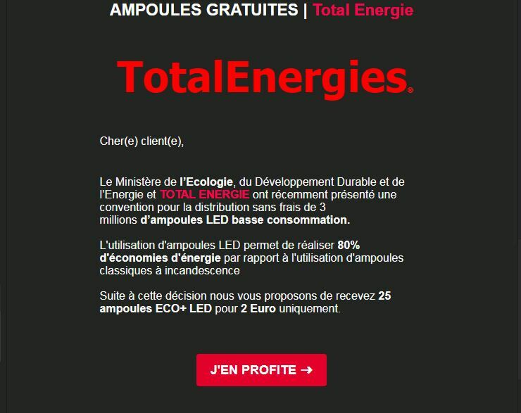 Total Energie Arnaque identité